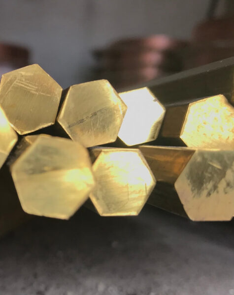 HM0055 BRASS HEXAGON BAR4 HM0055 BRASS HEXAGON BAR4
