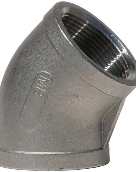 HM0087 STAINLESS STEEL 45 DEGREE ELBOW