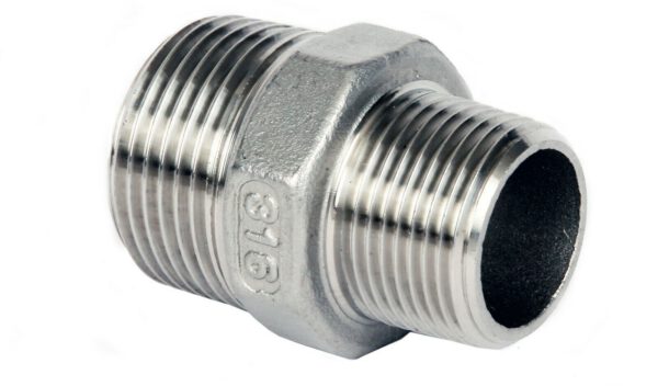 HM0107 STAINLESS STEEL REDUCING HEX NIPPLE2